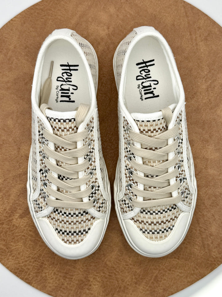 Waiting List Tan Combo Sneaker by Corkys