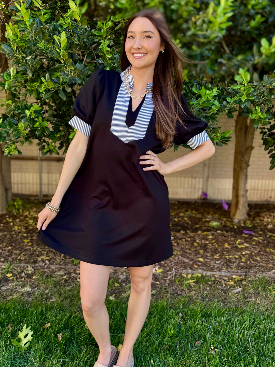Classic Comfort V-Neck Dresses