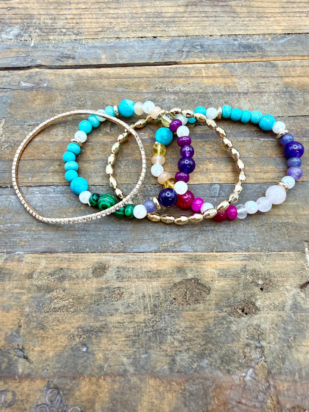 Shine Bright Beaded Bracelet Set