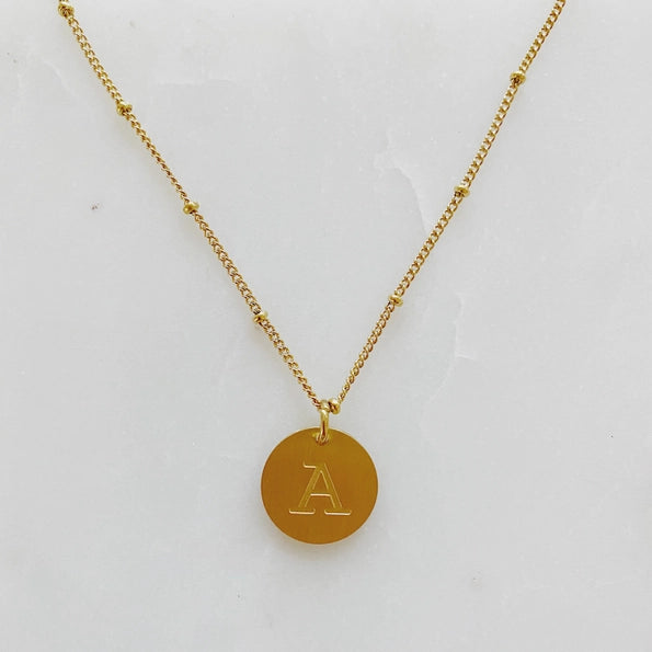 Simple Statement Initial Necklace