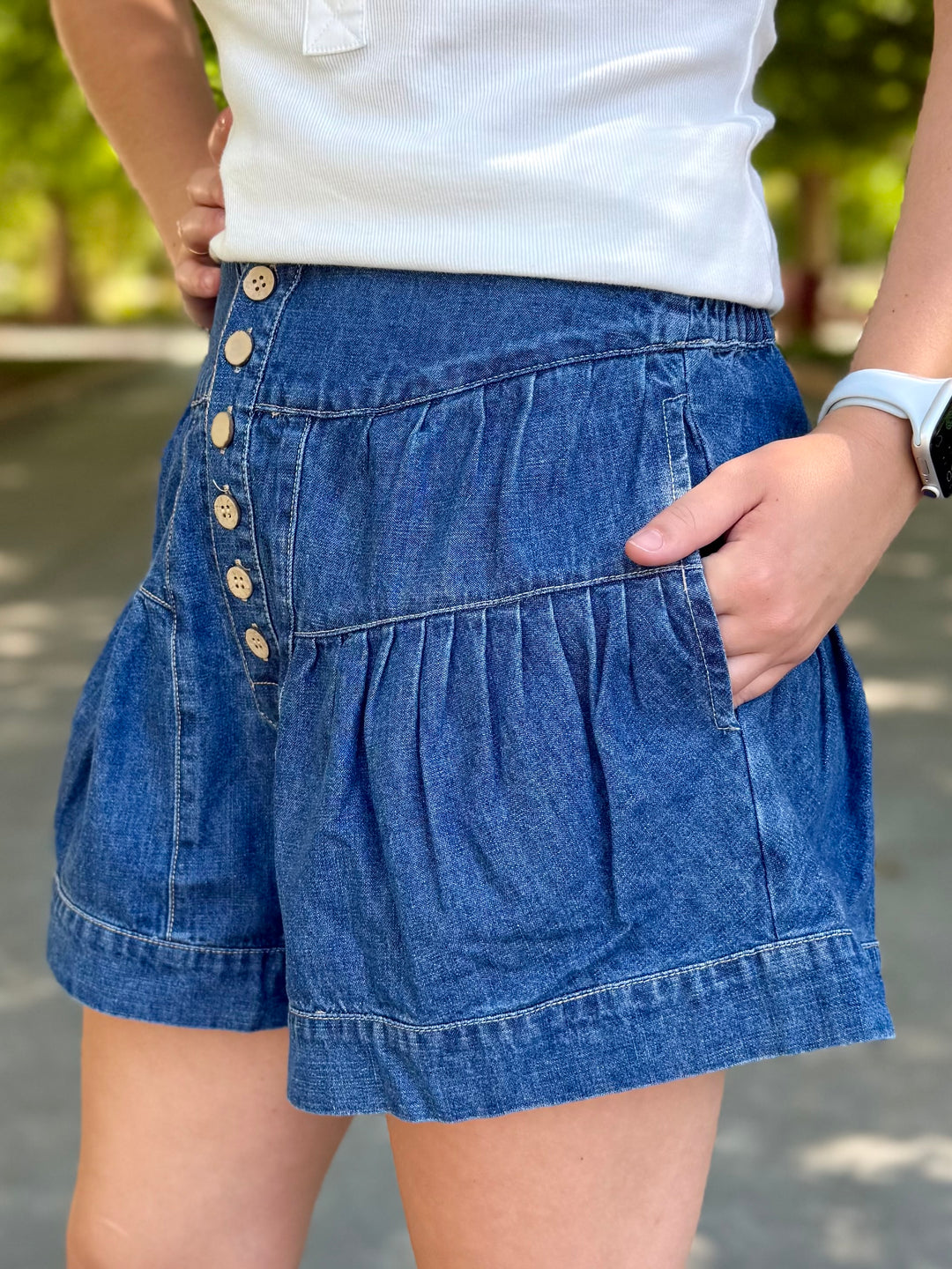 Libby High Rise Flare Shorts