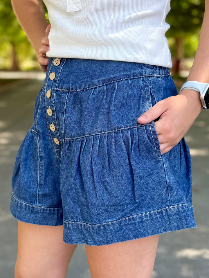 Libby High Rise Flare Shorts
