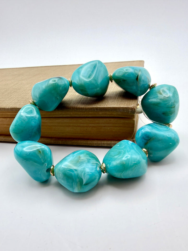Sabrina Chunky Turquoise Bracelet