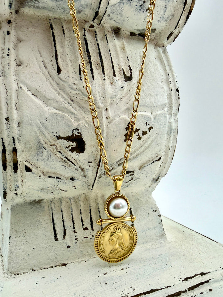Macy Coin Necklace by ChansuttPearls