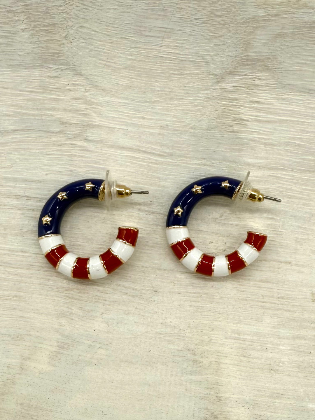 Flag Hoop Earrings by Canvas