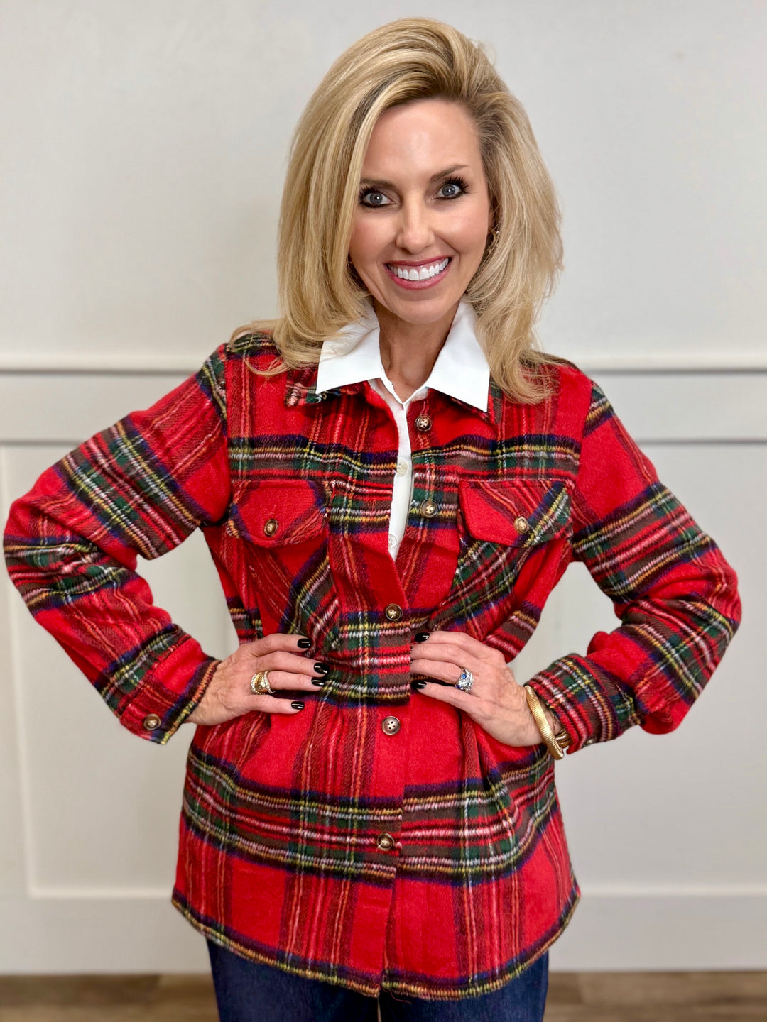 Christmas Plaid Shacket