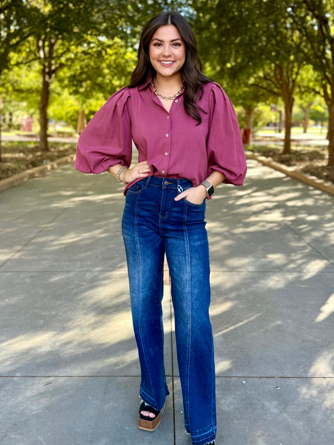 Grateful Striped Blouse