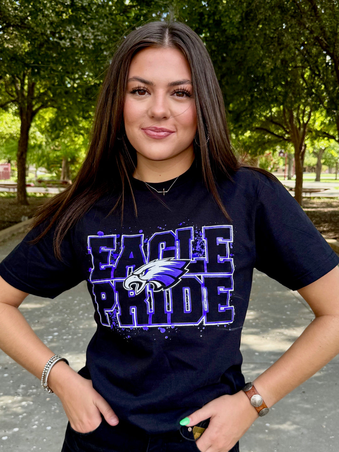 Eagle Pride Paint Splatter Tee