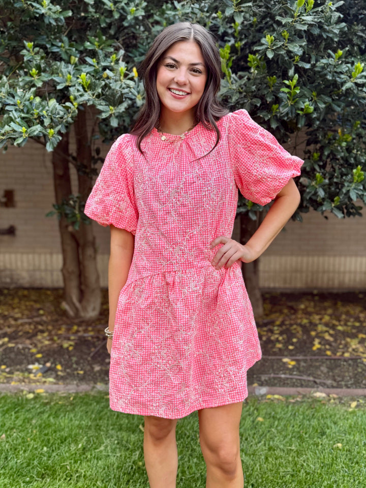 Beach Days Gingham Dress