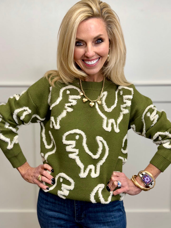 Boy Mom Dinosaur Sweater