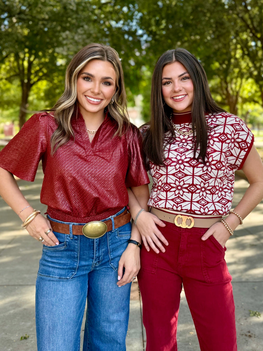 Ready in Red Floral Sweater