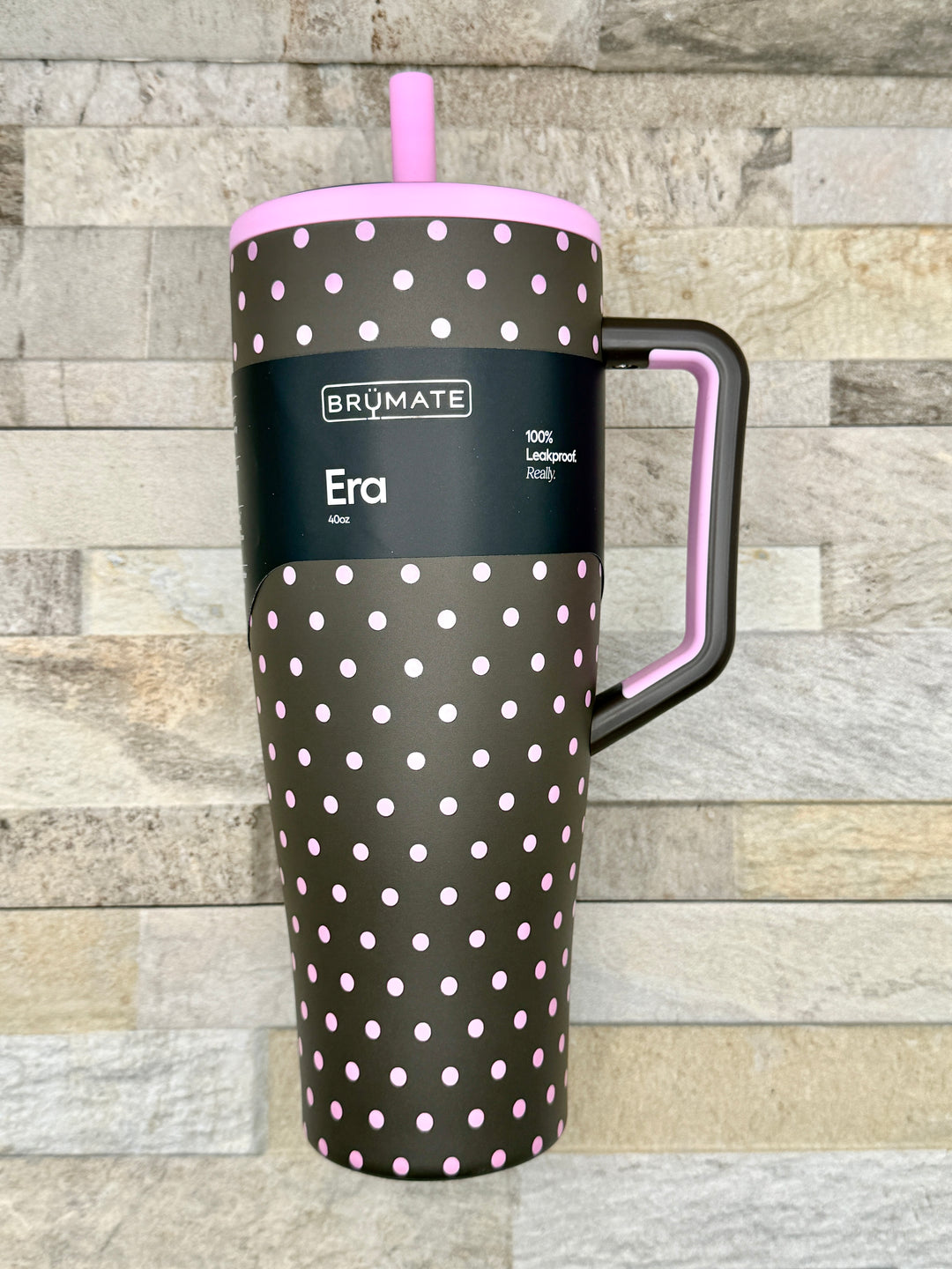 BrüMate Mocha Dot Era Straw Tumblers