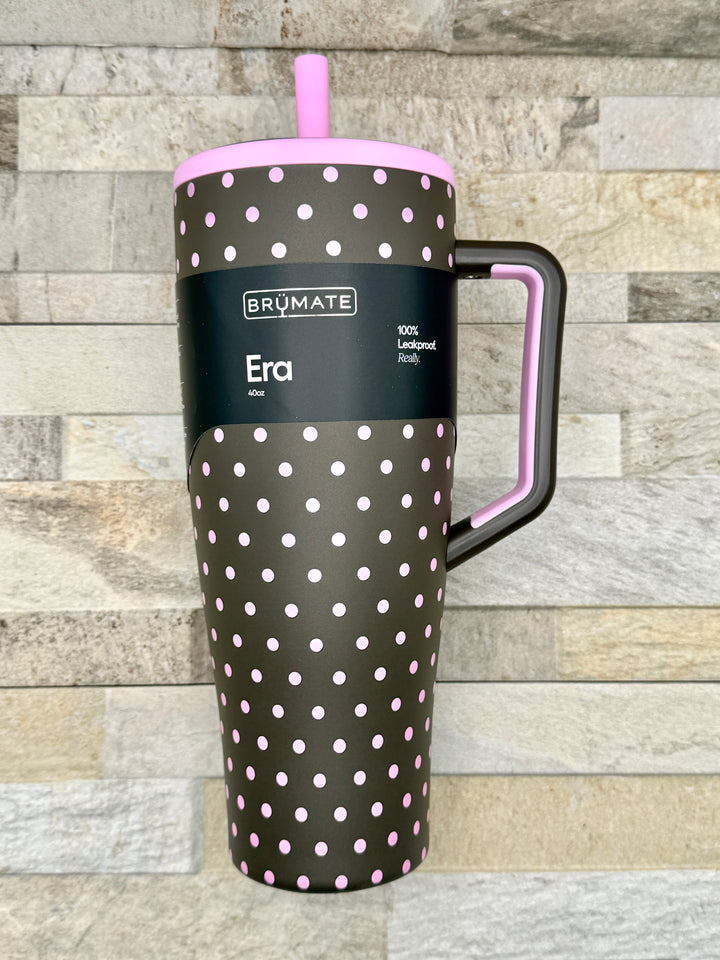 BrüMate Mocha Dot Era Straw Tumblers