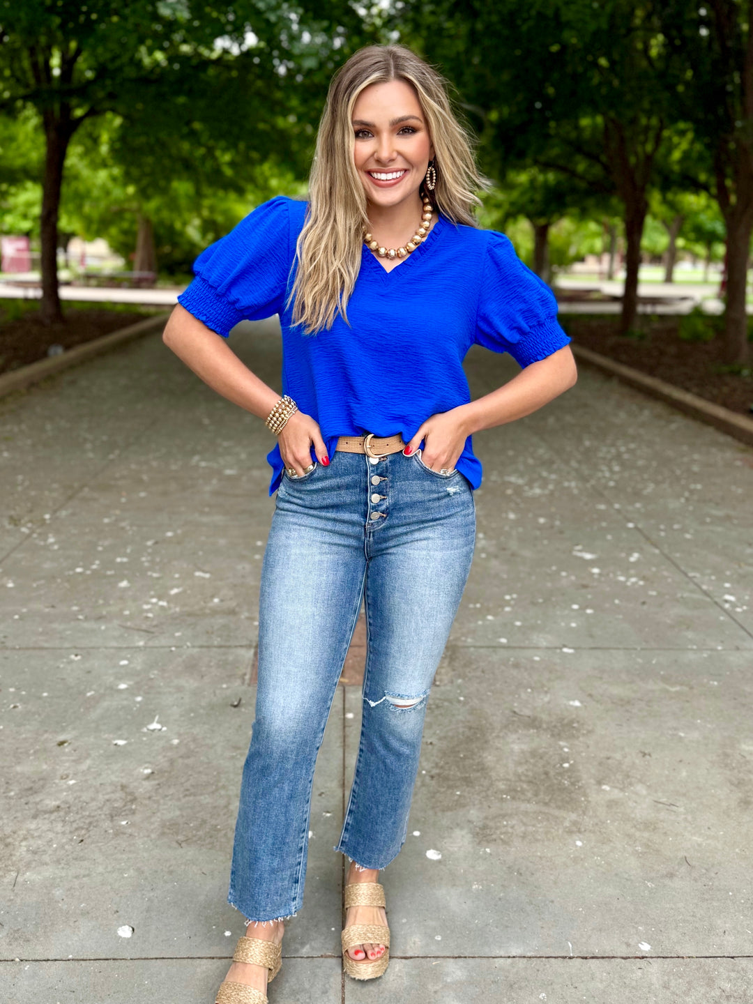 Nina High Rise Button Fly Straight Leg Jean by Risen