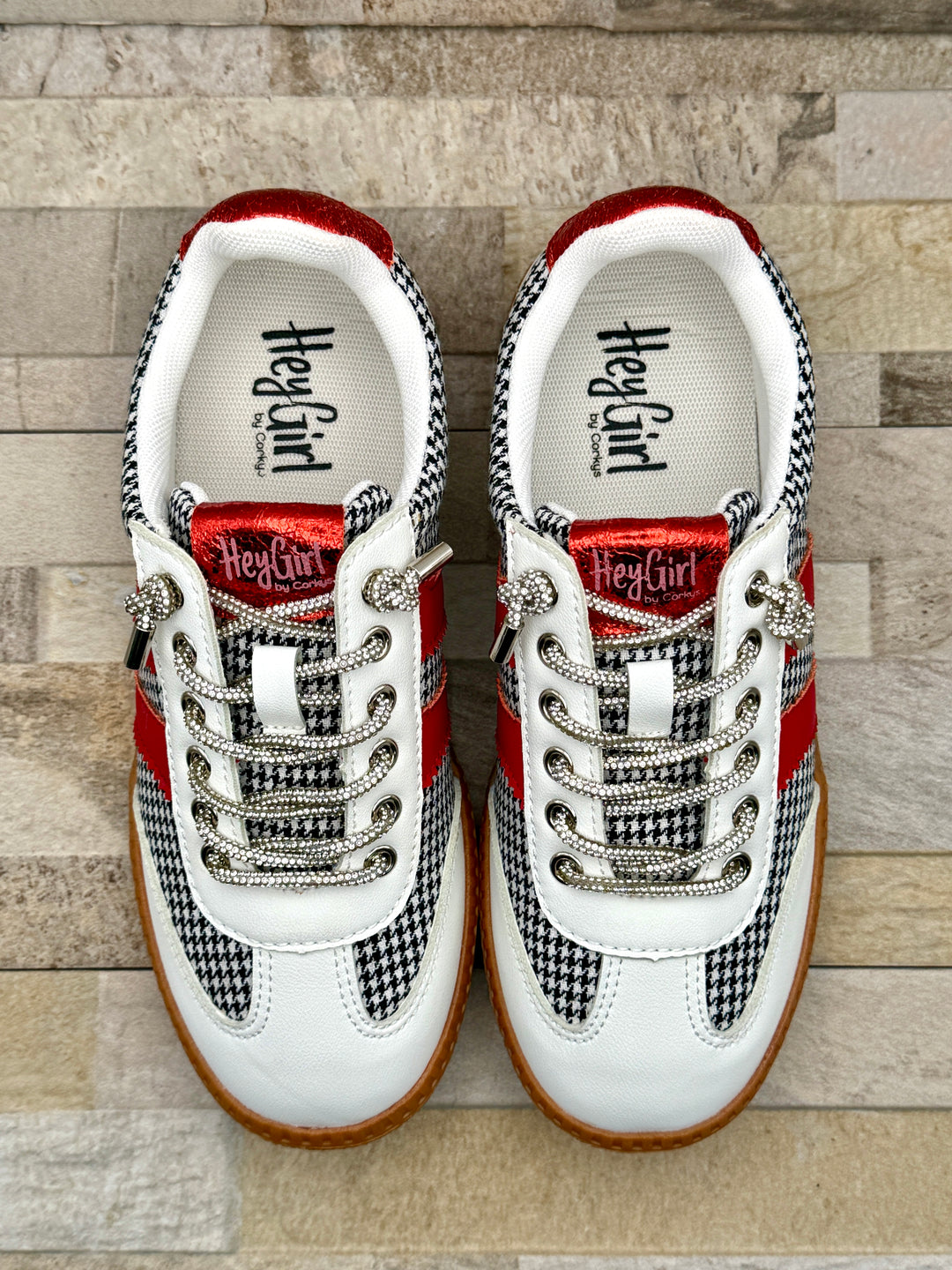 Heads Up Houndstooth Sneaker by Corkys