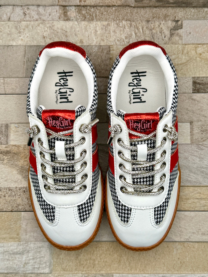 Heads Up Houndstooth Sneaker by Corkys