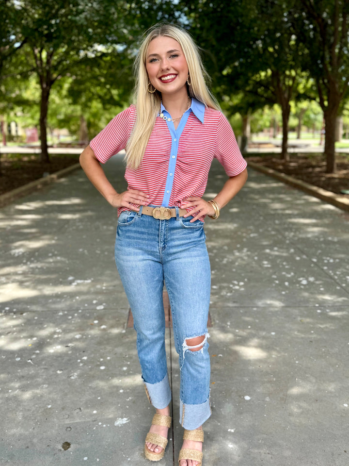 Allie Straight Crop by Risen