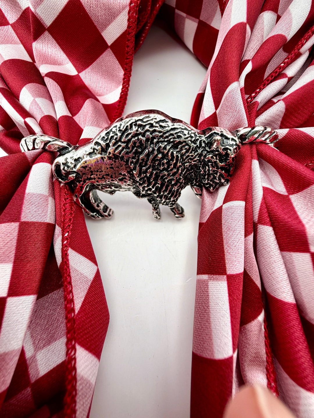 Western Buffalo Scarf Charm
