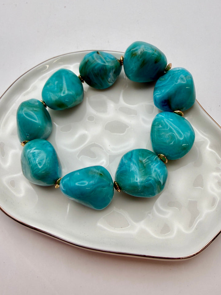 Sabrina Chunky Turquoise Bracelet