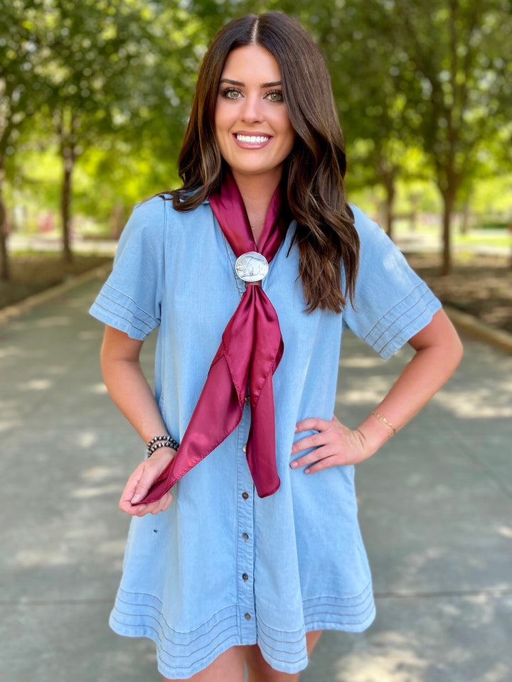 Buffalo Coin Scarf Slide