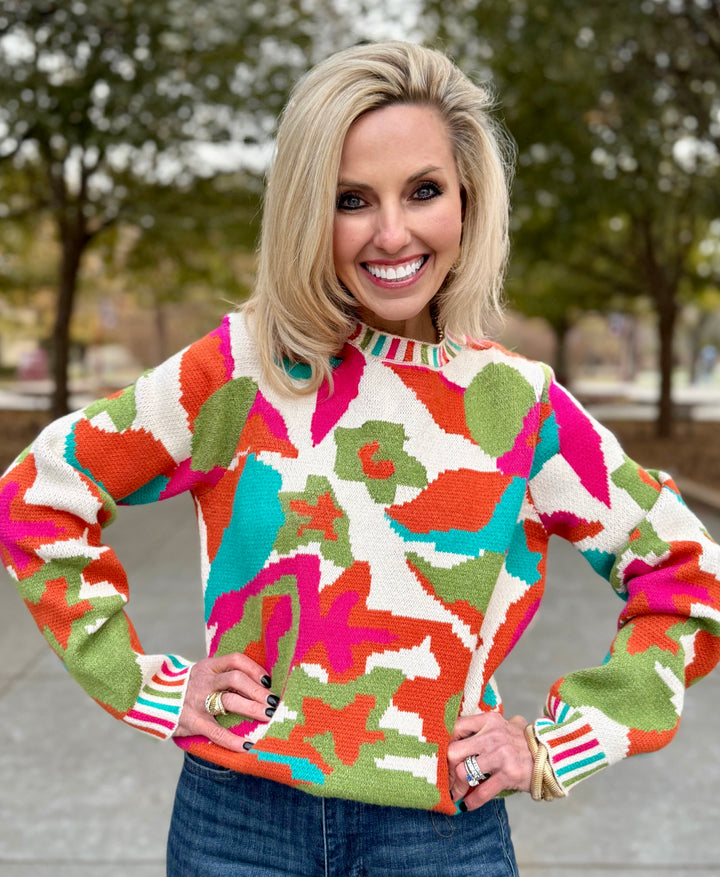 Bright Days Multi Color Sweater