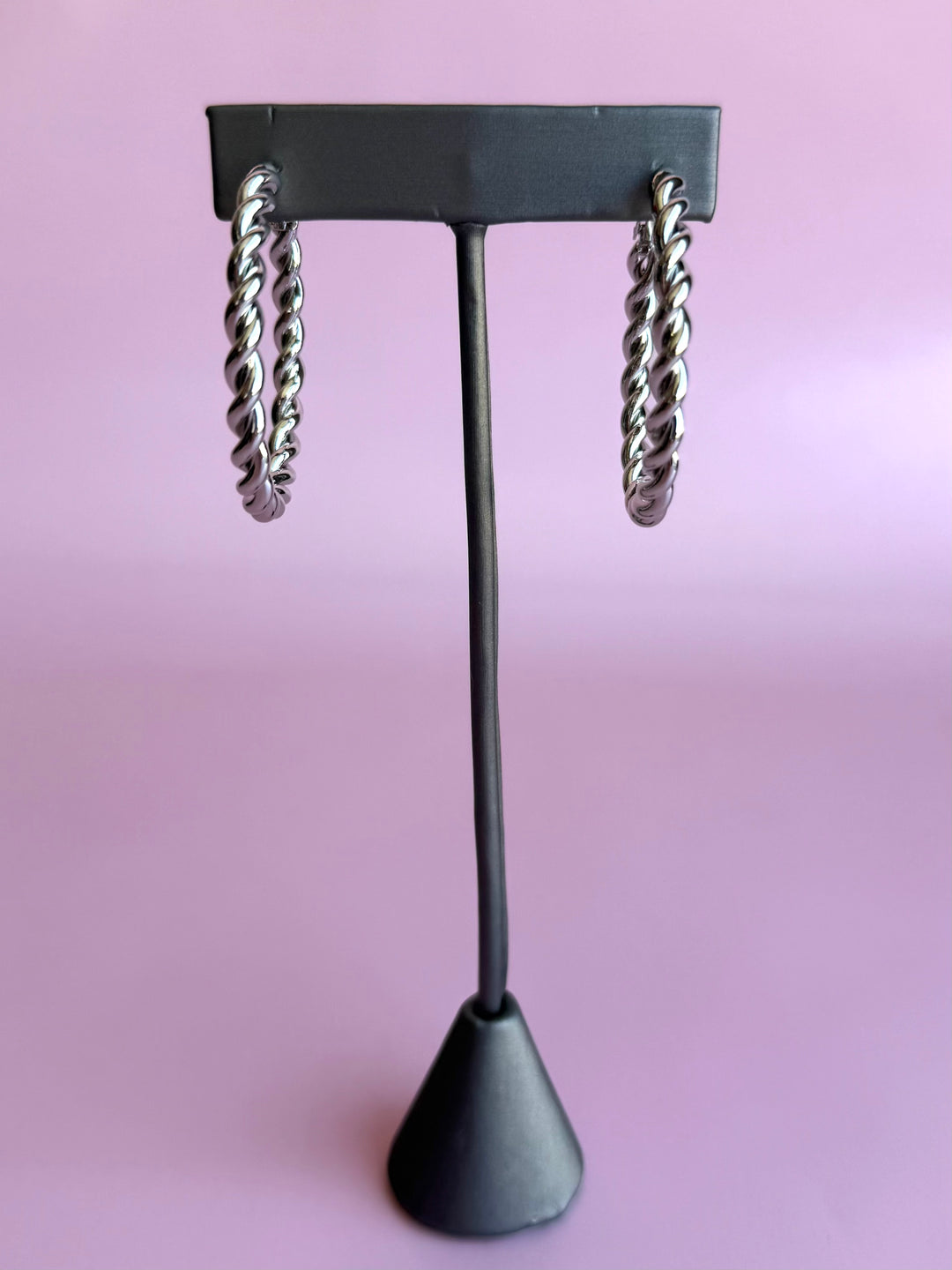 Marleigh Silver Hoops