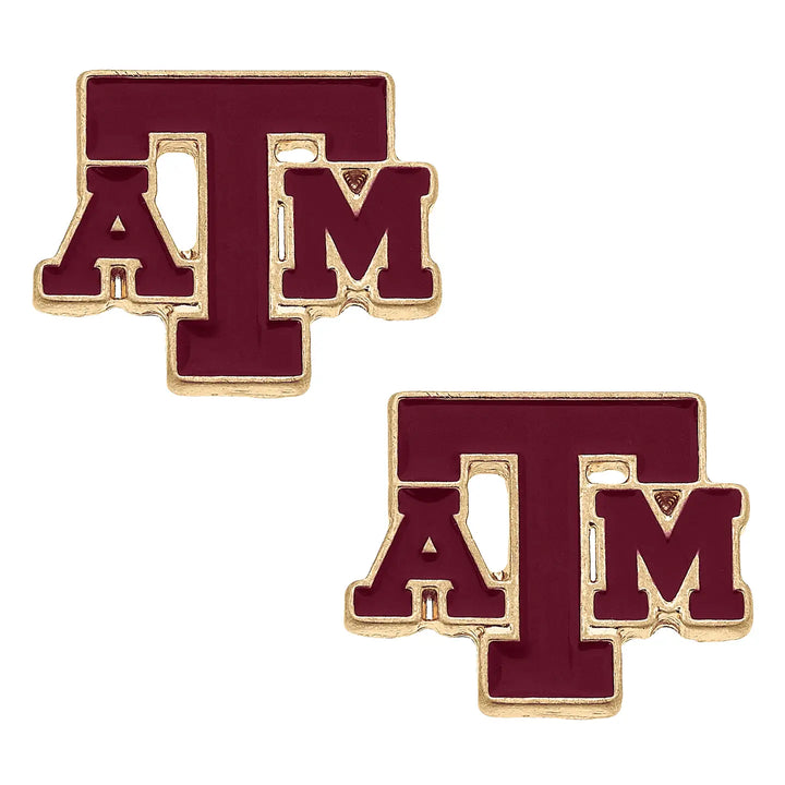 Texas A&M Stud Earrings