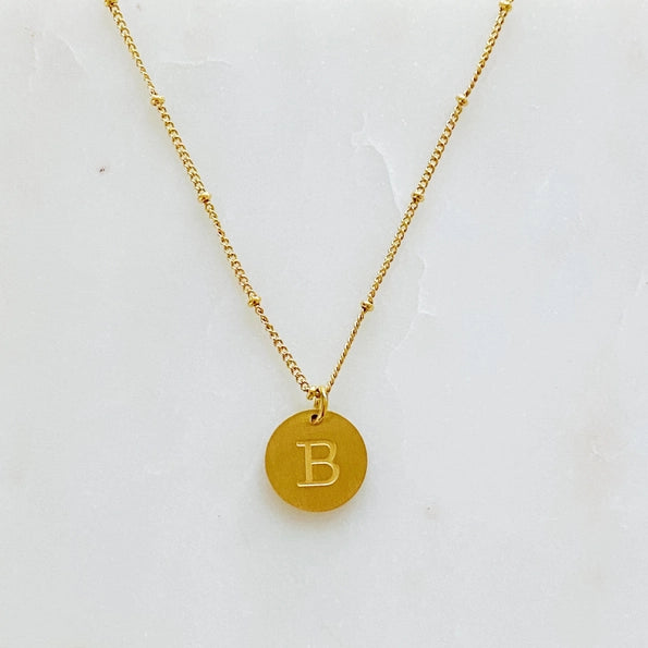 Simple Statement Initial Necklace