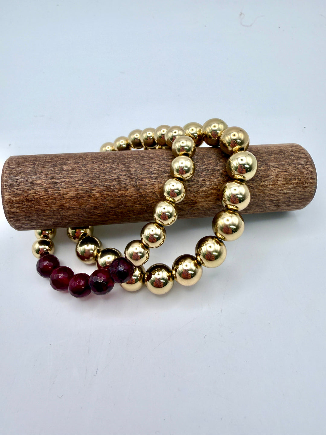 Double Time Maroon & Gold Bracelets