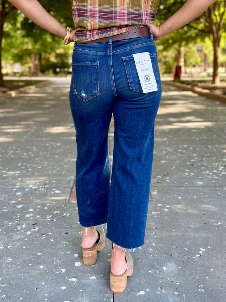 Kate High Rise Wide Leg Crop by Risen