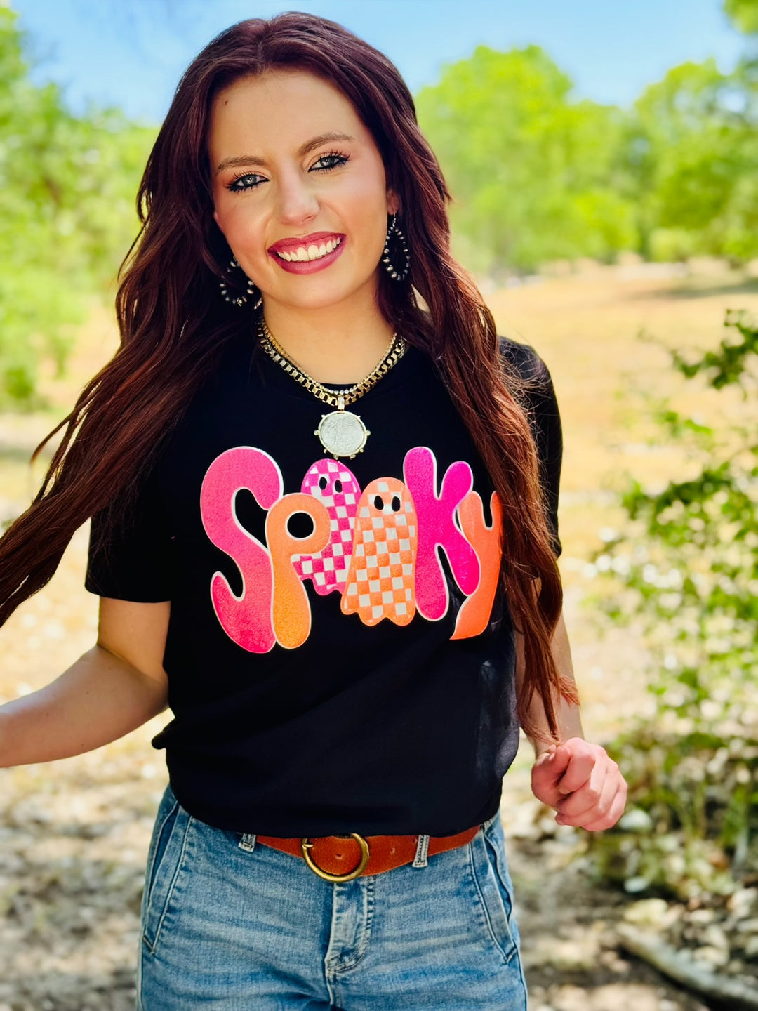 Spooky Tee in Glitter Puff by Texas True Threads