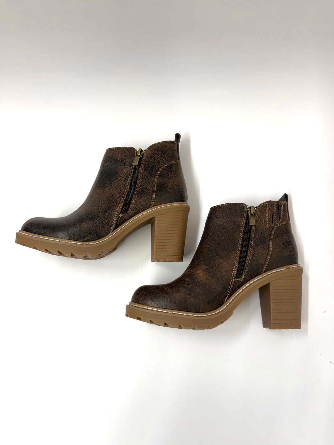 Rocky Top Brown Crinkle Boots by Corkys