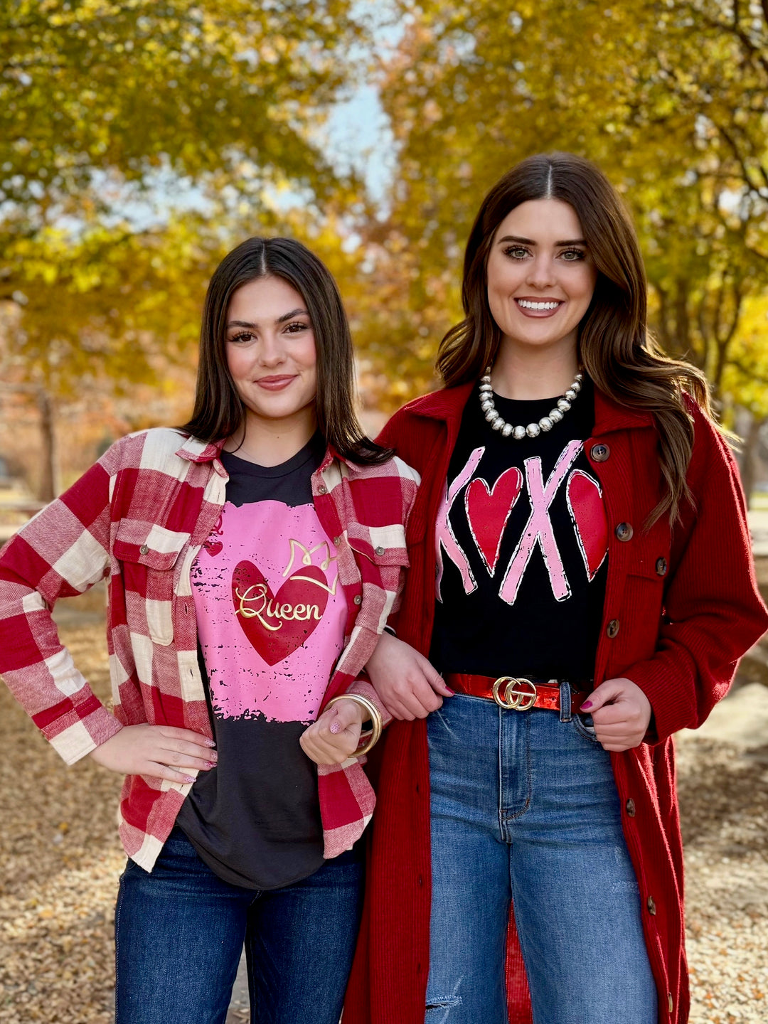 Heartfelt Red Plaid Flannel Top