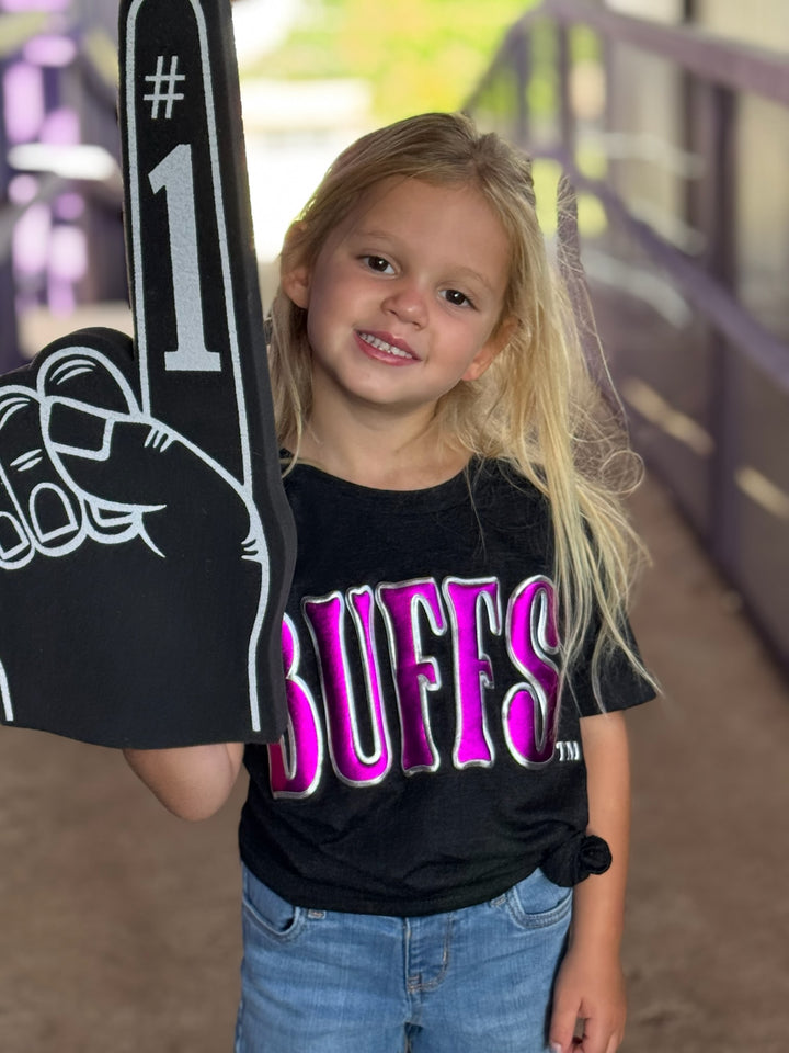 Youth WTAMU Metallic Puff Graphic Tee