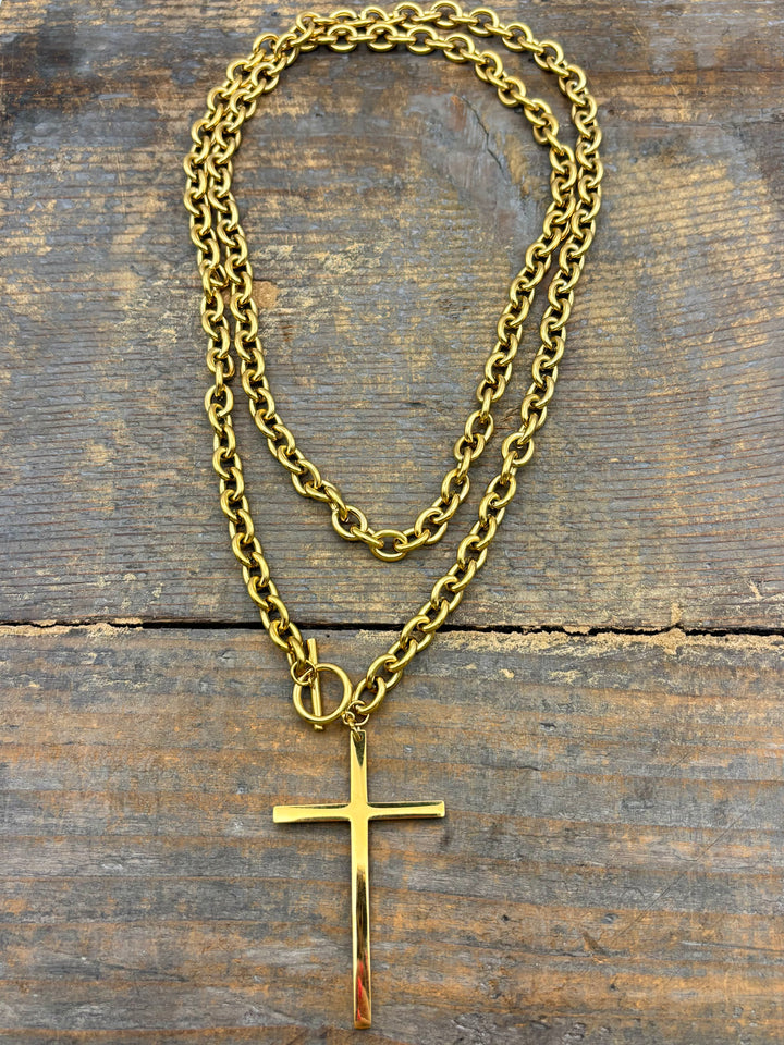 Wrap Around Cross Necklace by ChansuttPearls