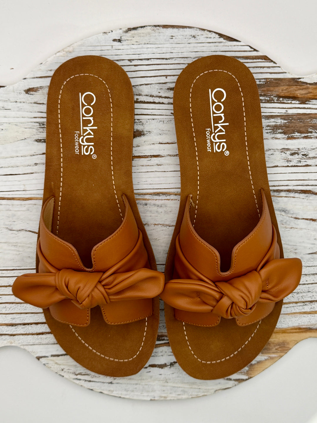 Too Cute Cognac Sandal by Corkys