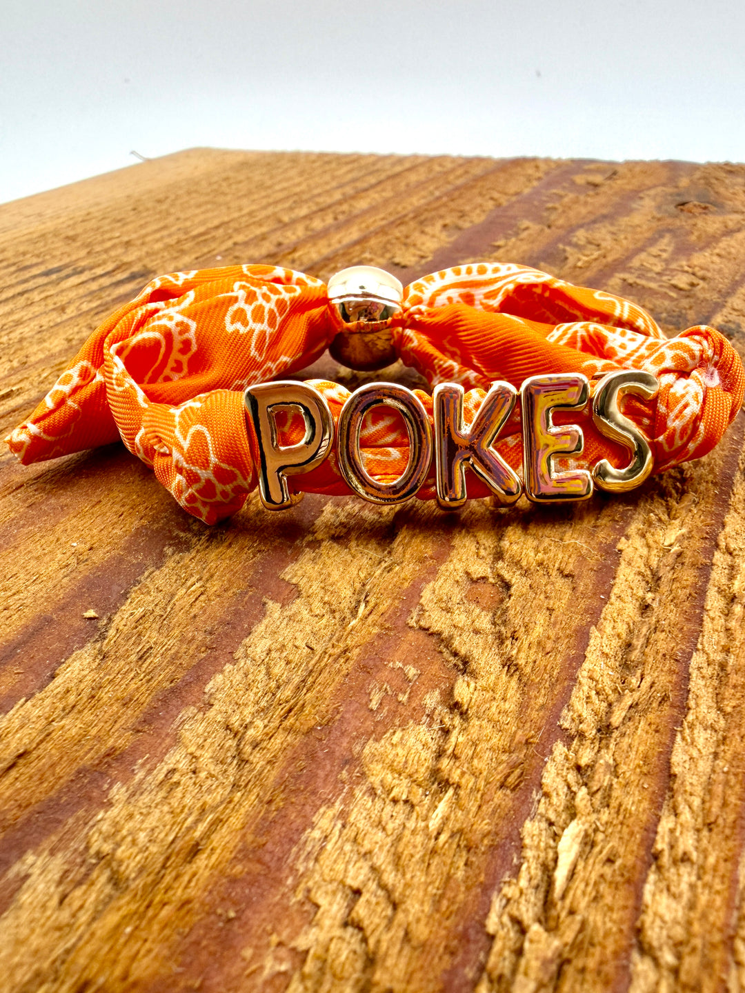 Oklahoma State Bandana Slider Bracelet