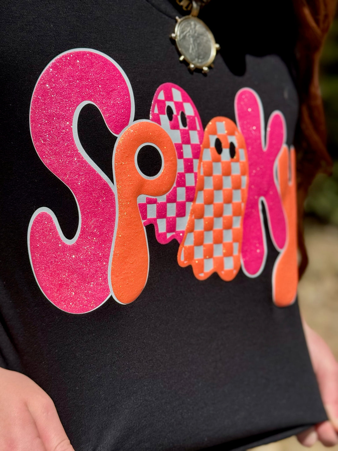 Spooky Tee in Glitter Puff by Texas True Threads