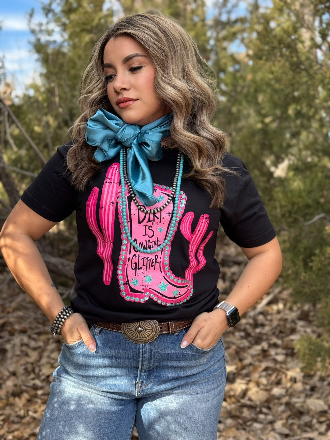 Dirt Is Cowgirl Glitter Tee by Texas True Threads