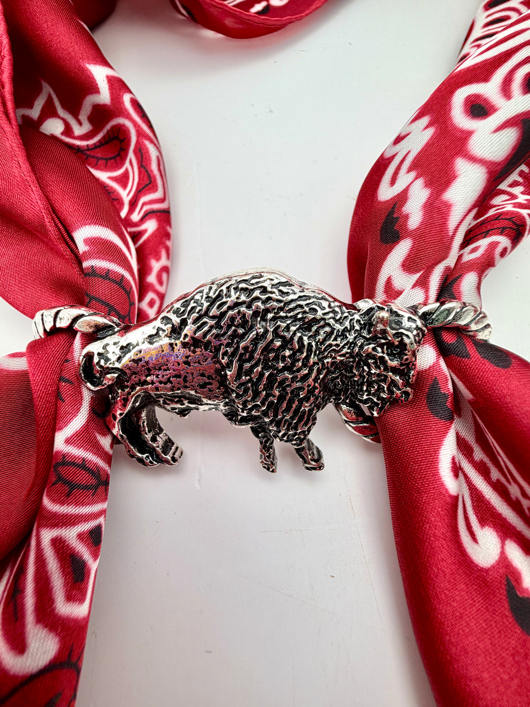 Western Buffalo Scarf Charm