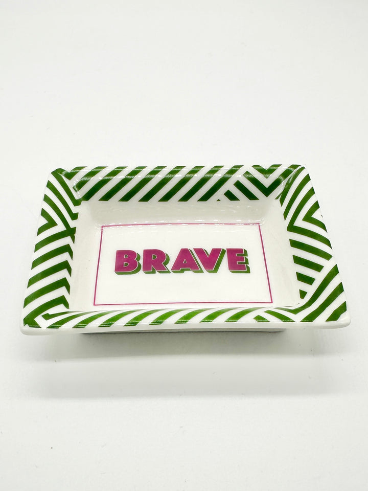 Words of Wisdom Porcelain Trinket Tray