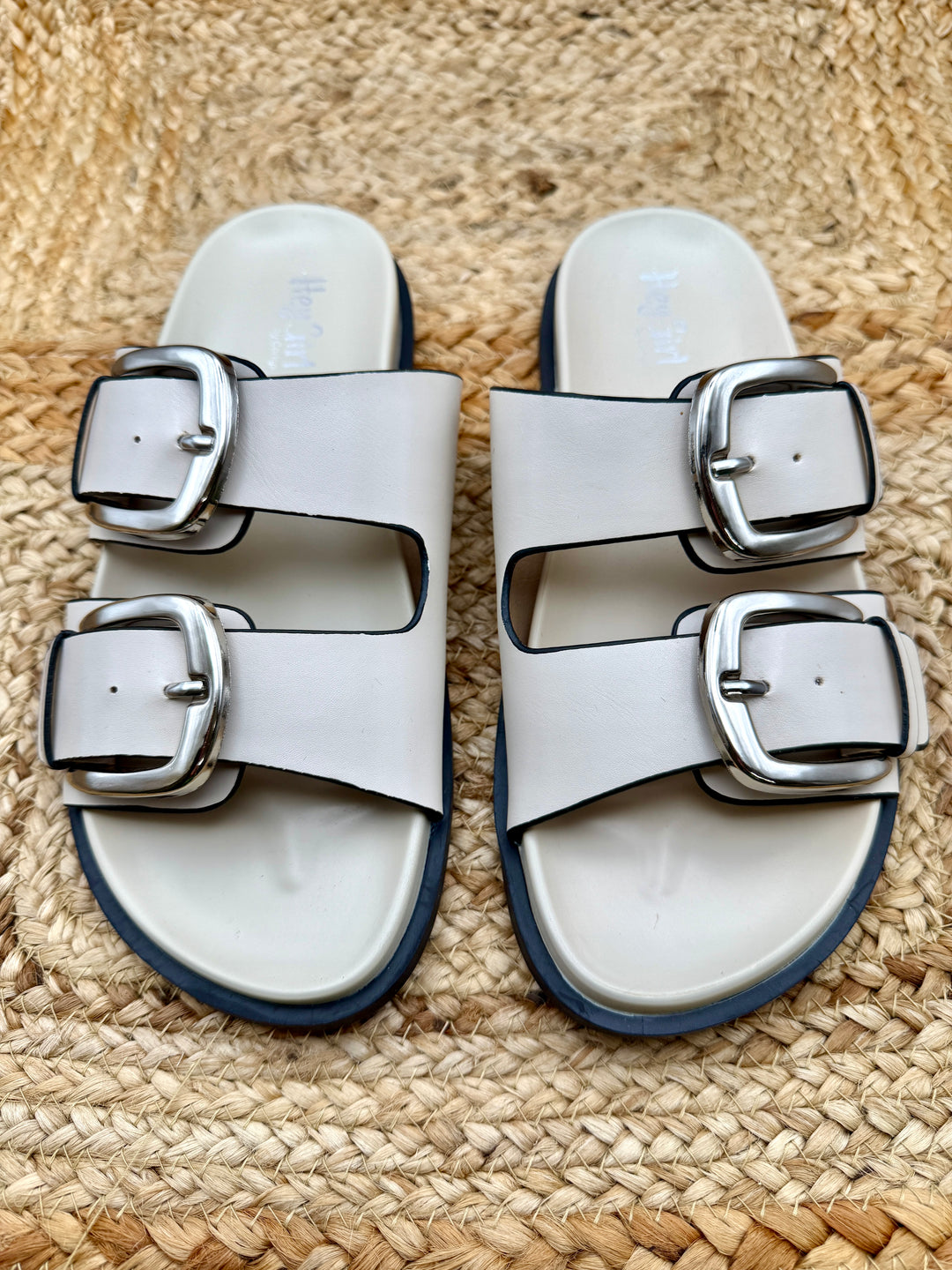 Private Jet Ivory Sandal by Corkys