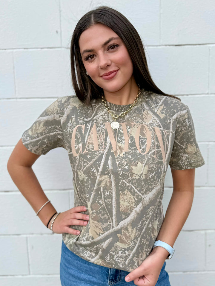 Canyon Puff Camo Graphic Tee