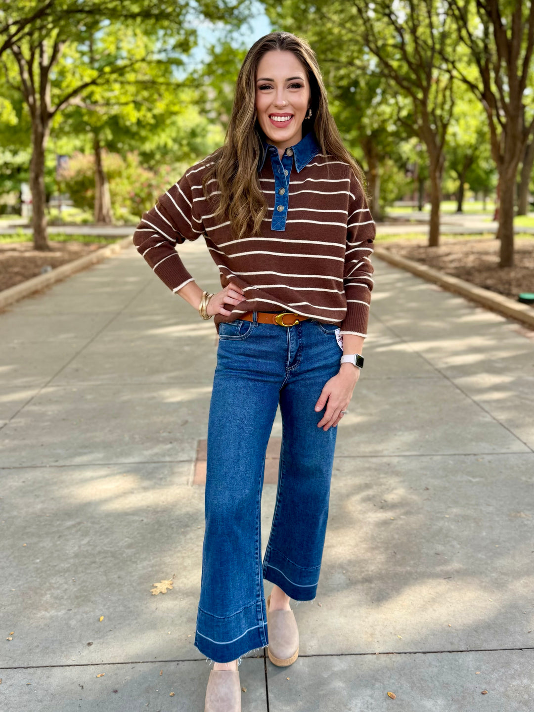 Denim & Done Brown Sweater