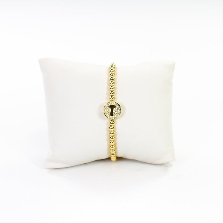 CZ Initial Bracelet