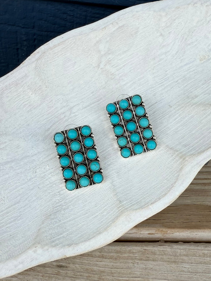 Swayze Turquoise Earrings