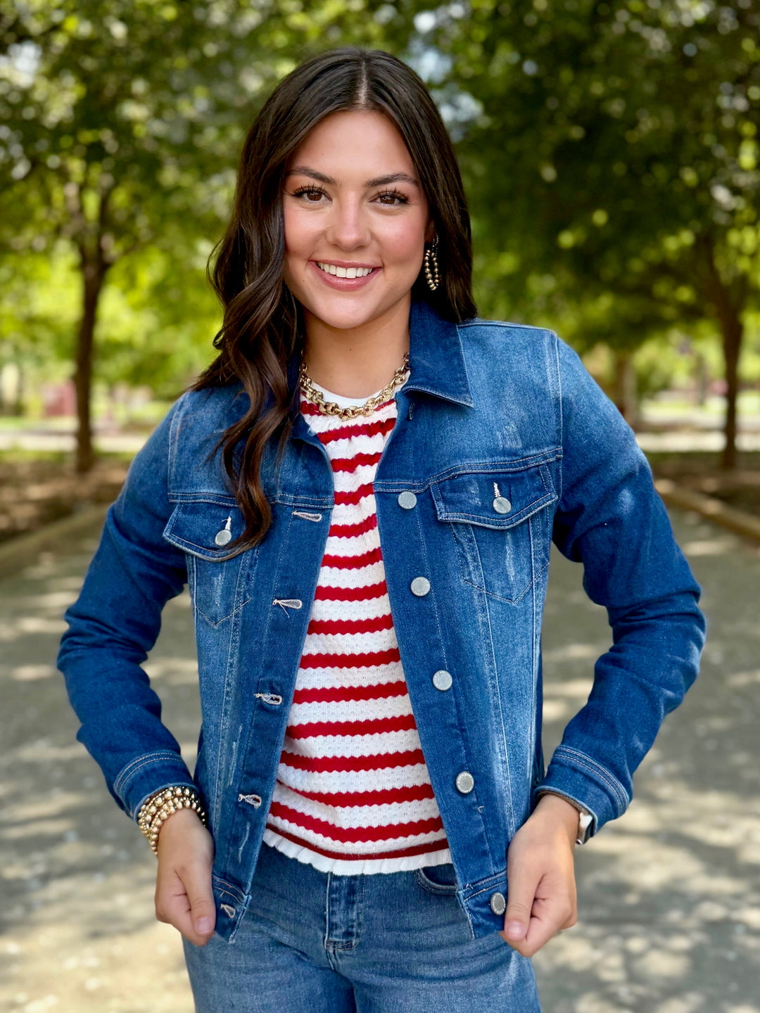 Stormy Skies Dark Wash Denim Jacket by Risen