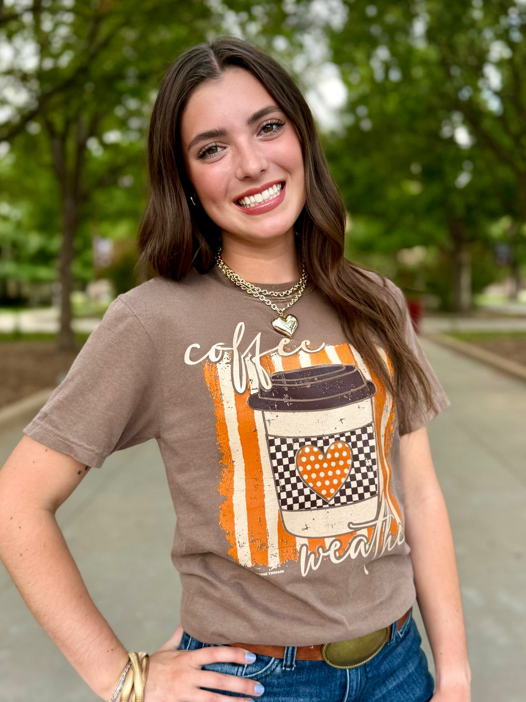 Coffee Weather Short Sleeve Tee by Texas True Threads