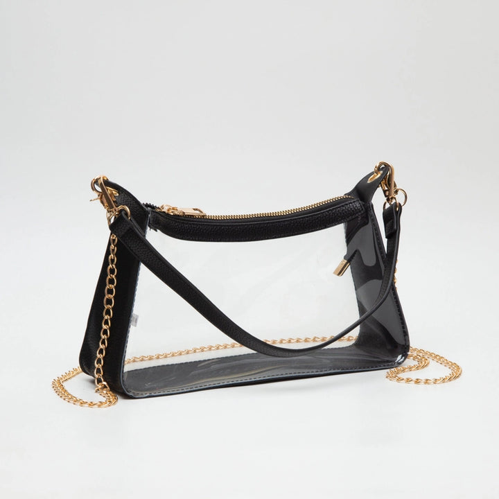 Marilyn Clear Satchel with Chain Strap