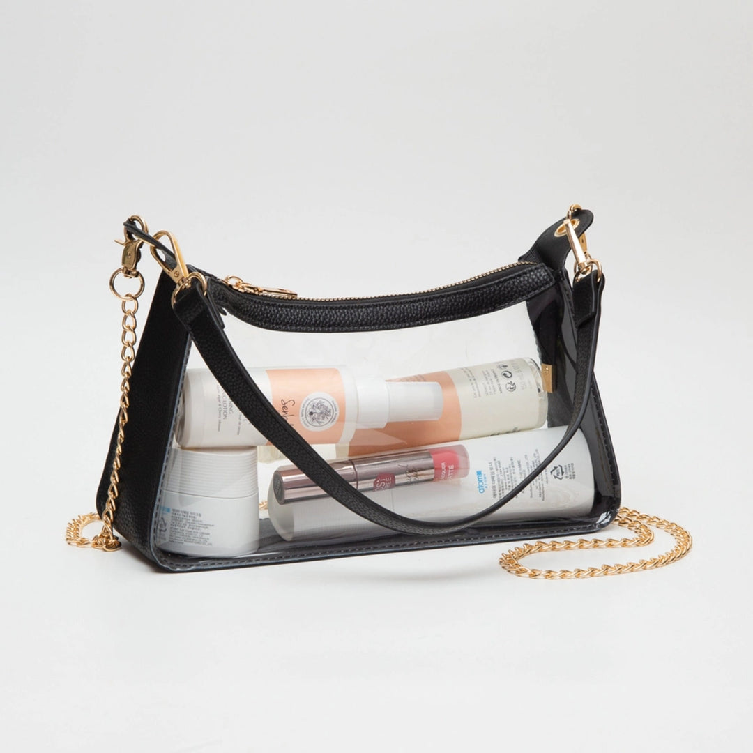 Marilyn Clear Satchel with Chain Strap